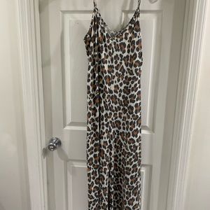 Leopard crop jumpsuit